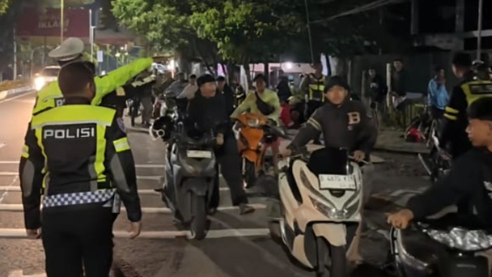 Patroli Blue Light Polresta Malang Kota amankan ratusan motor