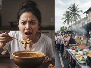 Demi Terlihat Kental, Ada Penjual Laksa di Malaysia Campur Kuah dengan Tisu-Koran