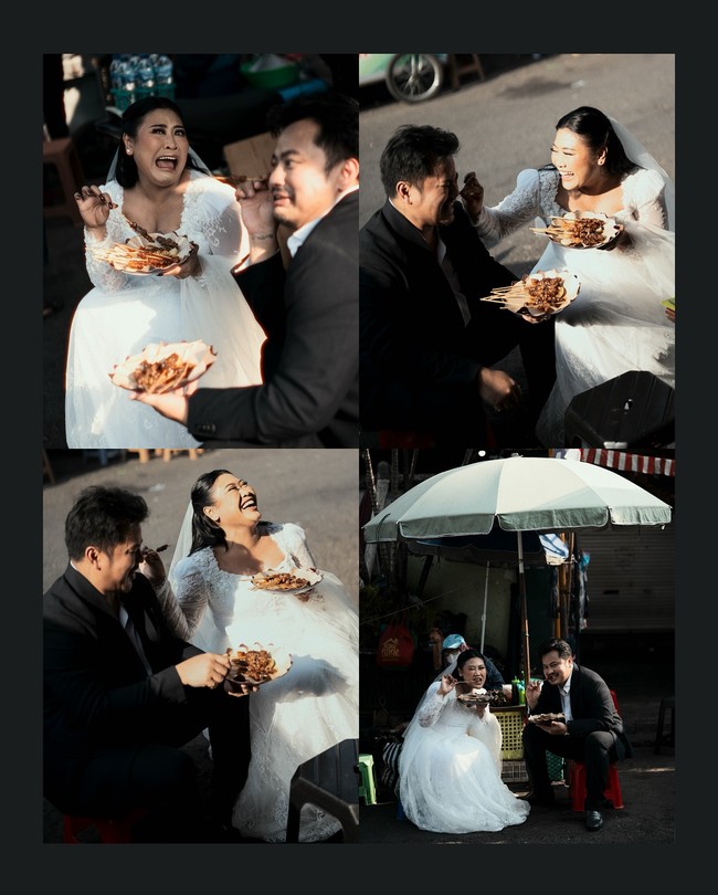 Adapun momen mereka makan di pinggir jalan dengan ekspresi khas dari pemilik nama asli Yeni Rahmawati yang dikenal lewat lagu ‘Kamu Hoaxxx’ tersebut. Foto: Instagram @rezaprabowophoto_