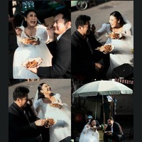 Adapun momen mereka makan di pinggir jalan dengan ekspresi khas dari pemilik nama asli Yeni Rahmawati yang dikenal lewat lagu ‘Kamu Hoaxxx’ tersebut. Foto: Instagram @rezaprabowophoto_