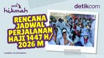 Rencana Jadwal Perjalanan Haji 1447 H/2026 M