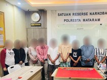 Polisi Tangkap 11 Pengedar Sabu di Mataram, Satu Orang Jadi Pemasok