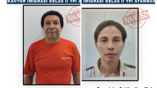 WN Bangladesh bernama MD Alom alias MDA (46) bersama istrinya, Fransiska Fahik (42), kabur dari ruang detensi Imigrasi Kelas II TPI Atambua, Kabupaten Belu, Nusa Tenggara Timur (NTT), pada Senin (10/11/2025). (Dok. Imigrasi Kelas II TPI Atambua)