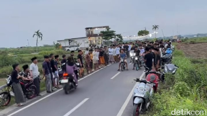 Aksi balap liar di Pamekasan