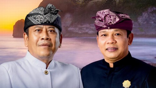 Bupati dan Wakil Bupati Karangasem, I Gusti Putu Parwata dan Pandu Prapanca Lagosa. (Foto: Dok. Prokopim Karangasem)