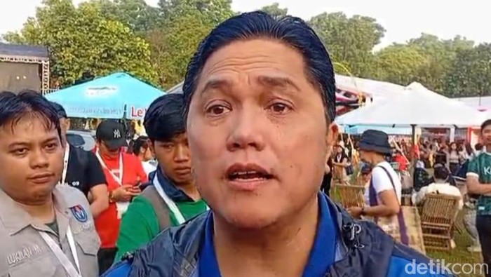 Ketua Umum PSSI Erick Thohir di Candi Borobudur, Kabupaten Magelang, Minggu (16/11/2025).
