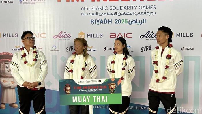 Tim Muaythai Indonesia yang turun di ISG 2025.