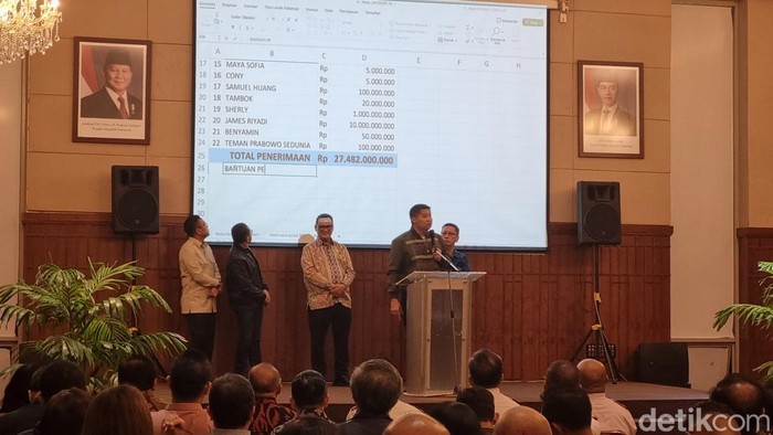 Maruarar Siarit saat rapat Natal nasional di Grha PGI Salemba, Jakarta Pusat.