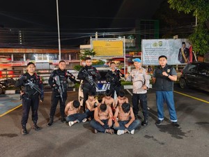 Brimob PMJ Amankan 6 Pemuda Hendak Tawuran di Ciputat Timur, Celurit Disita