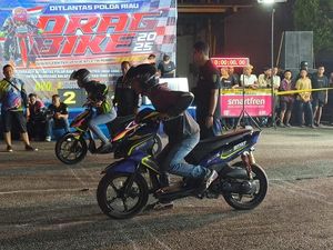 Drag Bike Polda Riau: Ajang Adu Prestasi Pembalap dan Promosi UMKM
