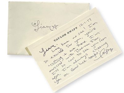 Penampakan Surat Langka Taylor Swift untuk Liam Payne