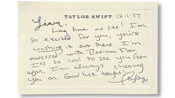 Penampakan Surat Langka Taylor Swift untuk Liam Payne