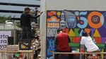 TIM Disulap Jadi Lautan Warna, 20 Seniman Ramaikan Jakarta Mural Festival 2025