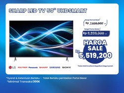 Sharp LED TV 50 Inch di Transmart Full Day Sale Diskon