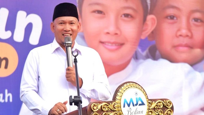 Wakil Wali Kota Kendari Sudirman mendukung Gerakan Santunan 1.000 Anak Yatim yang digagas oleh Yayasan Amal MJA Foundation.