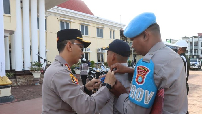 Apel Pasukan Operasi Zebra Lancang Kuning 2025 di Polres Dumai