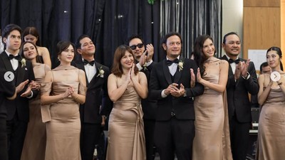 Potret Artis Jadi Bridesmaid-Groomsman Nikahan Boiyen, Ada El & Syifa Hadju