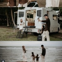 14 November 2025 Dinda Hauw resmi berulang tahun yang ke-29. Sementara Rey Mbayang bertambah usia yang ke-27 di tanggal 15 November. Tahun ini keduanya memilih menghabiskan waktu bersama di pantai. Foto: Instagram/@rey_mbayang/@dindahw