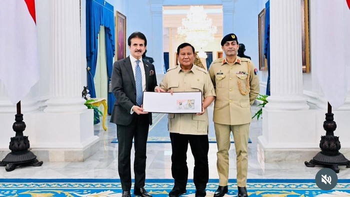 Dubes Pakistan Zahid usai bertemu Prabowo di Istana Merdeka, Jakarta, Senin (17/11/2025)