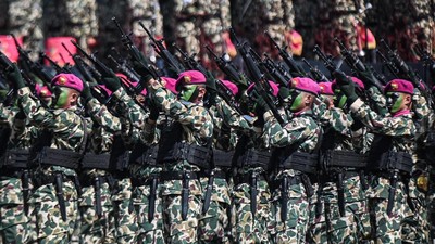 HUT ke-80 Korps Marinir TNI AL Berlangsung Meriah di Bumi Marinir Cilandak