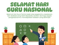 25 Kartu Ucapan Hari Guru Nasional 2025 Lengkap Link Download dan Cara Edit