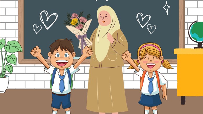 Kartu ucapan Hari Guru Nasional 2025