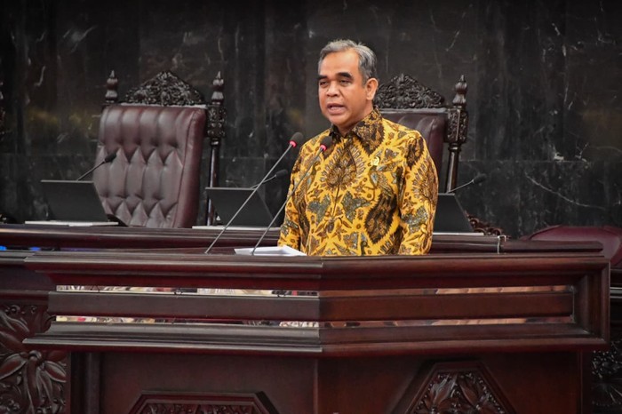 Ketua MPR RI Ahmad Muzani membuka secara resmi Grand Final Lomba Cerdas Cermat (LCC) Empat Pilar MPR RI Tahun 2025 di Ruang Rapat Paripurna, Gedung Nusantara, Kompleks Parlemen, Senayan, Jakarta, Senin (17/11).