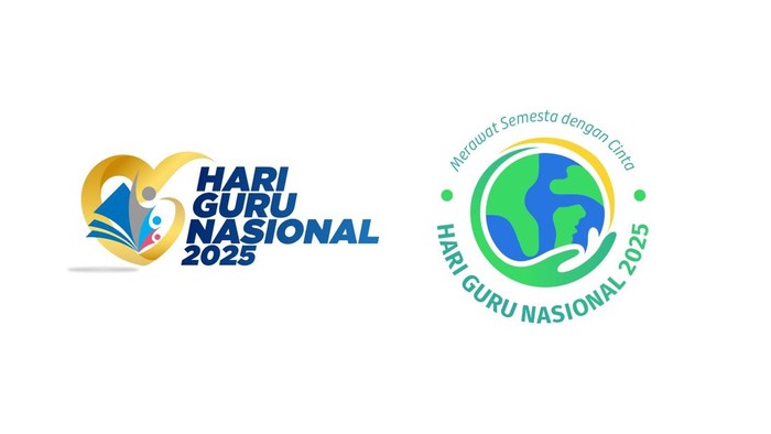Logo Hari Guru Nasional 2025 Kemendikdasmen dan Kemenag
