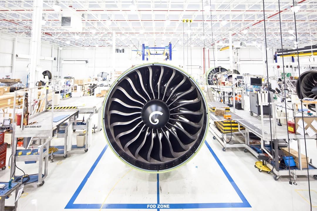 Mesin pesawat produksi GE Aerospace. (Instagram/ge_aerospace)