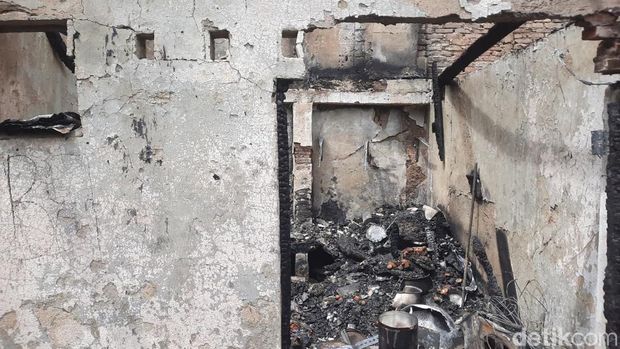 Penampakan Rumah-rumah di Bendungan Hilir Porak Poranda Usai Terbakar (Rachma Indira Satrio/detikcom).
