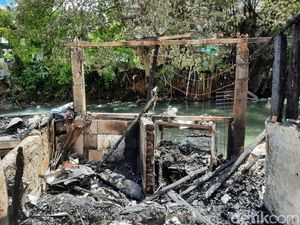 Penampakan Rumah-rumah di Bendungan Hilir Porak-poranda Usai Terbakar