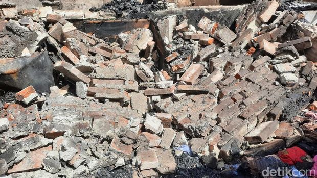 Penampakan Rumah-rumah di Bendungan Hilir Porak Poranda Usai Terbakar (Rachma Indira Satrio/detikcom).