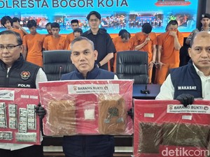 10 Hari Operasi Narkoba: Polresta Bogor Jerat 22 Pelaku, Sita Ganja-Sabu