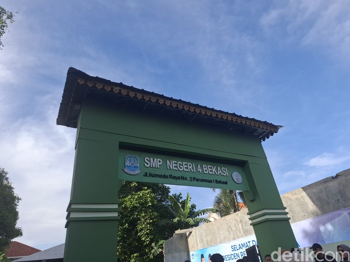 Prabowo Subianto di SMPN 4 Bekasi