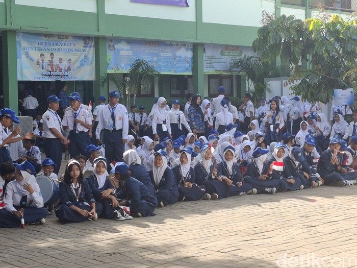 Prabowo Subianto di SMPN 4 Bekasi