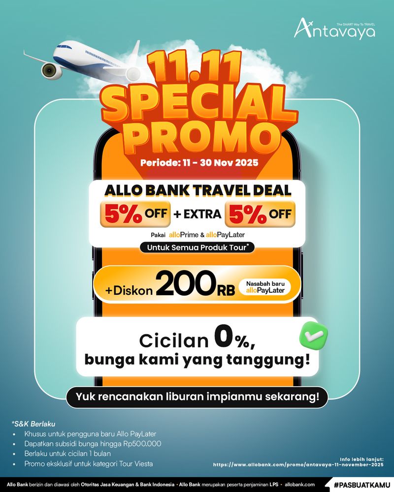 Promo 11.11 Antavaya Promo Liburan ke Korea dan Destinasi Impian