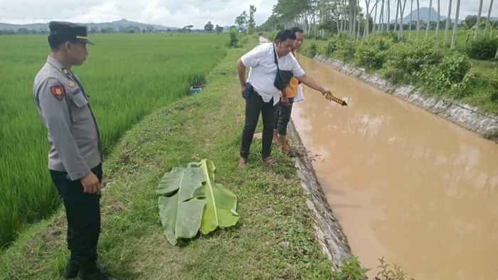 Irigasi lokasi korban tenggelam di Desa Malasan, Kecamatan Durenan, Trenggalek