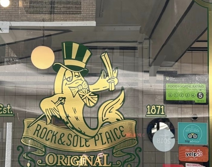 Restoran fish and chips tertua di london