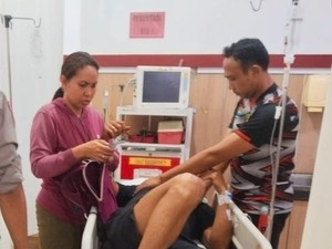 NMAX Vs Vario di Jalur Amlapura-Denpasar, Satu Orang Cedera Kepala Berat