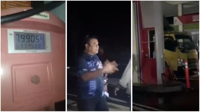 Tangkap viral video saat warga gerebek truk BBM ngecor di Lampung.