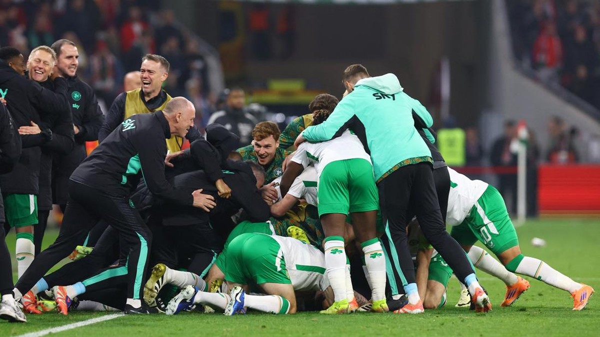 Timnas Republik Irlandia lolos ke Playoff Piala Dunia 2026. (REUTERS/Bernadett Szabo)