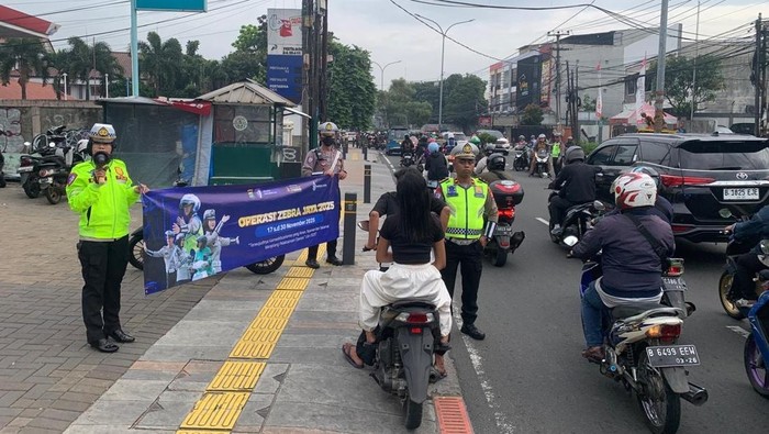 518 Pengendara di Depok Terjaring Operasi Zebra Hari Pertama