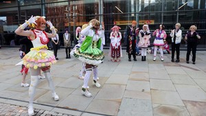 Festival Hyper Japan Manchester adalah salah satu perayaan budaya Jepang terbesar di Inggris yang tahun ini digelar di Manchester Central Convention Complex.  REUTERS/Temilade Adelaja