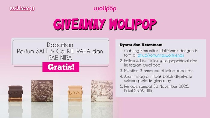 Giveaway Wolipop SAFF & Co. Kie Raha dan Rae Nira