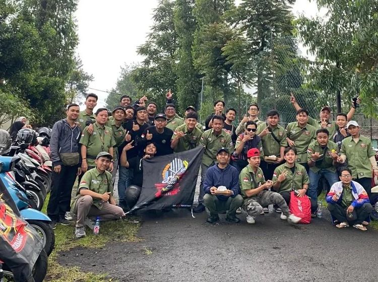 Dari langit gelap sampe cerah, Hasci Jakarta mini touring ke Honda Bikers Day