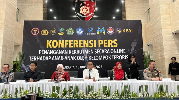 Konferensi pers Densus 88 Polri (Rumondang/detikcom)