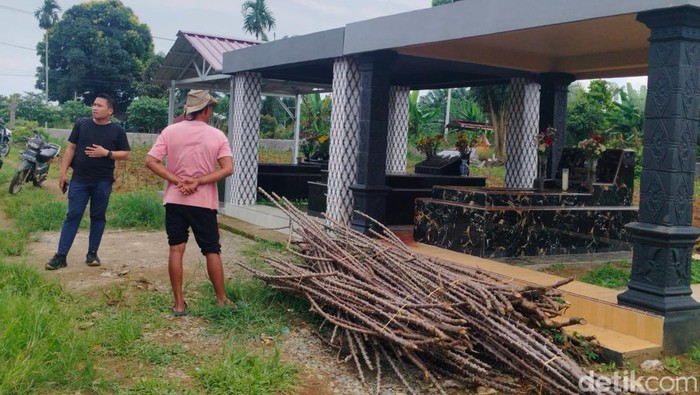 Lokasi penemuan korban bersimbah darah. (Foto: Finta Rahyuni/detikSumut)