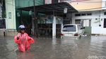 Penampakan Banjir di Pondok Karya Pela Mampang Jaksel