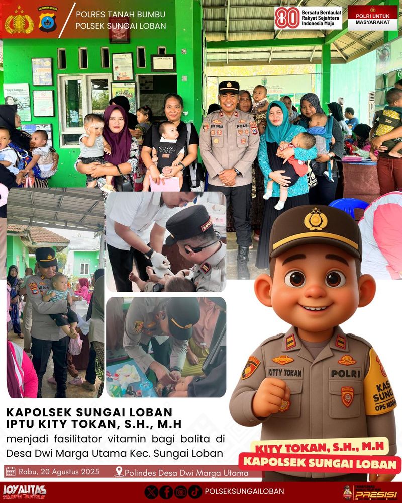 Program Kapolsek Sungai Loban, Iptu Kity Tokan.