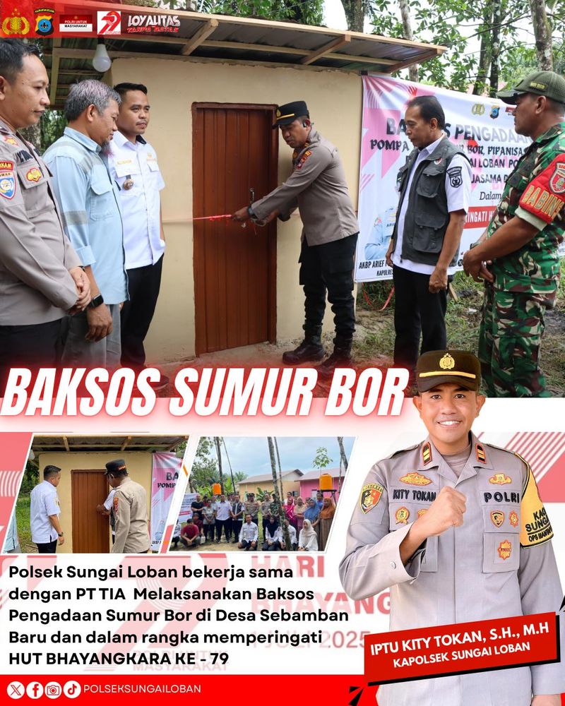 Program Kapolsek Sungai Loban, Iptu Kity Tokan.